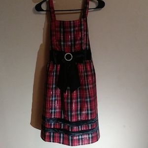 Disorderly Kids Red Plaid Dress Size 14.5 Tall